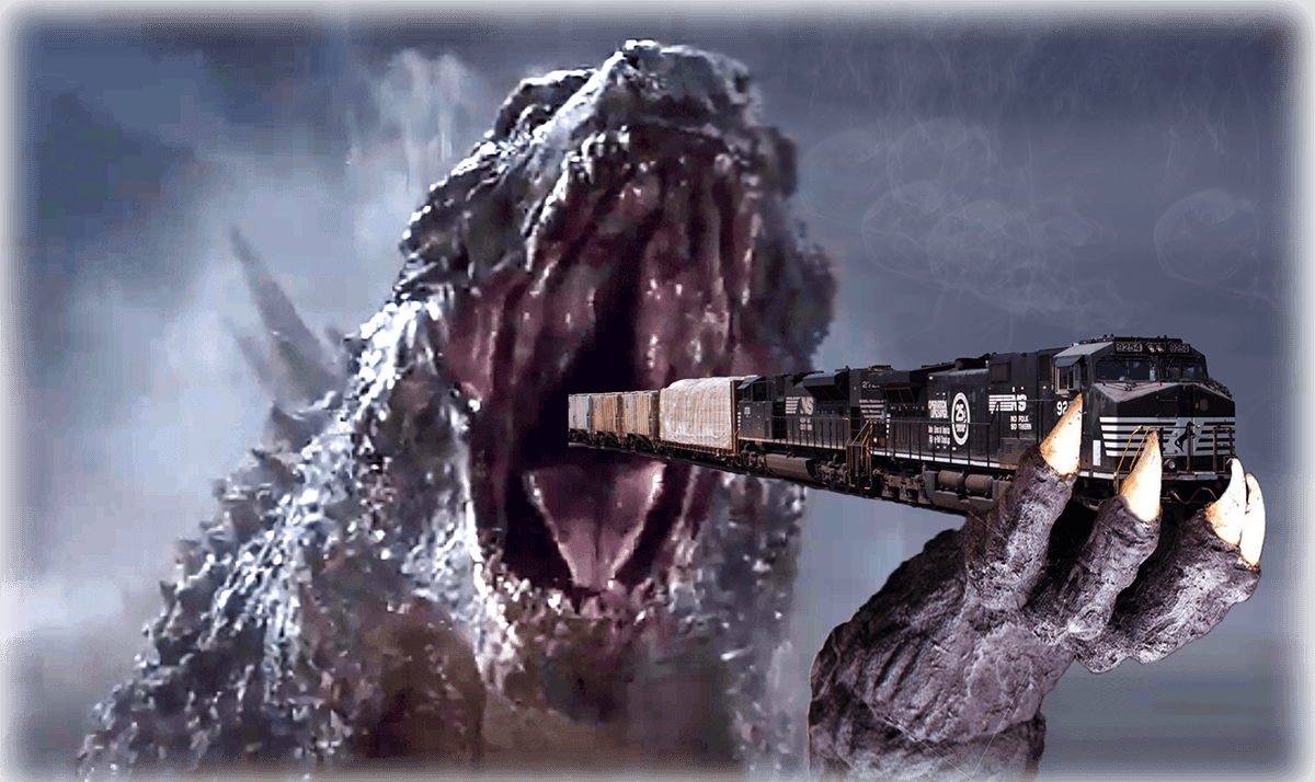 Godzilla Eats The Train