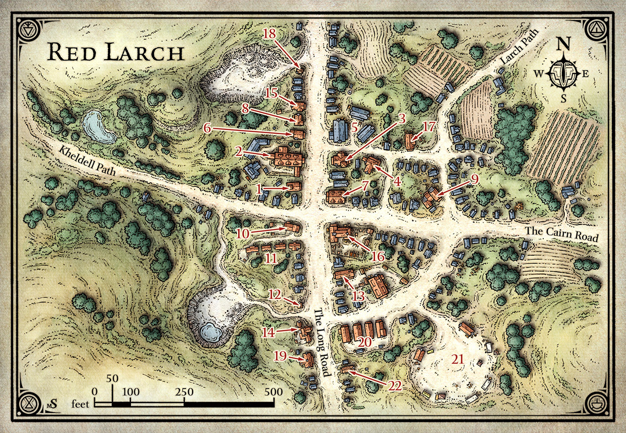 Red Larch Map