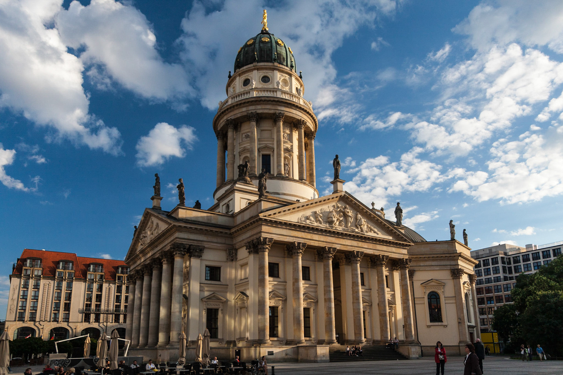 The "Gendarmenmarkt" with the "Deutscher Dom" (German Cathedral)