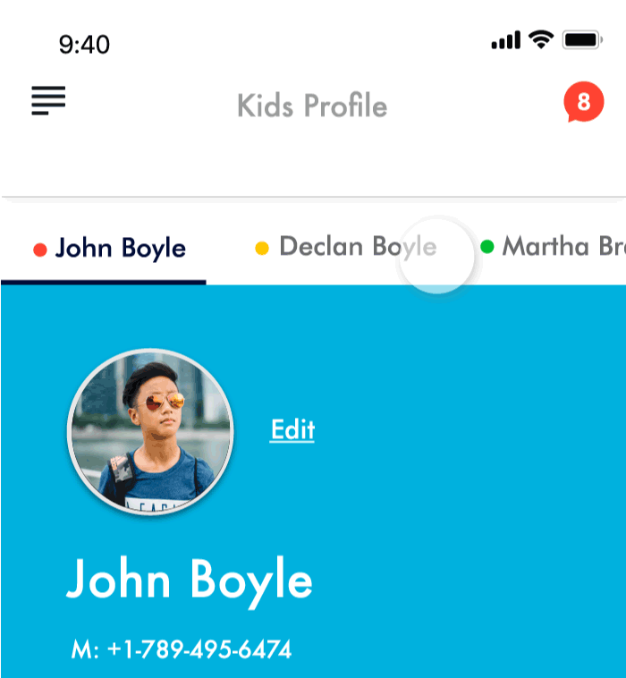 All your kids info in one place.