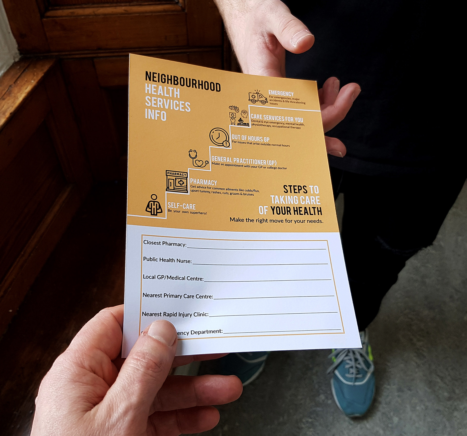 Example of an information leaflet