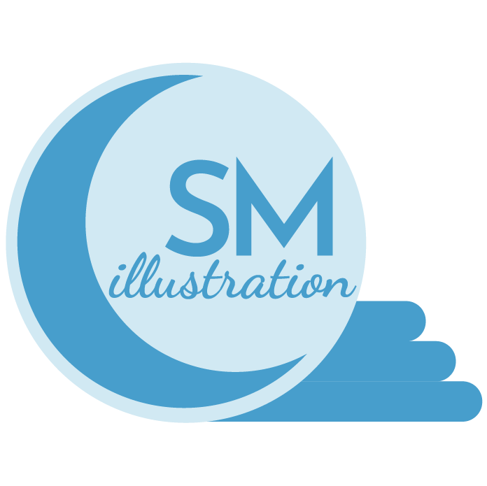 Sara Mapes Sm Illustration Logo Design