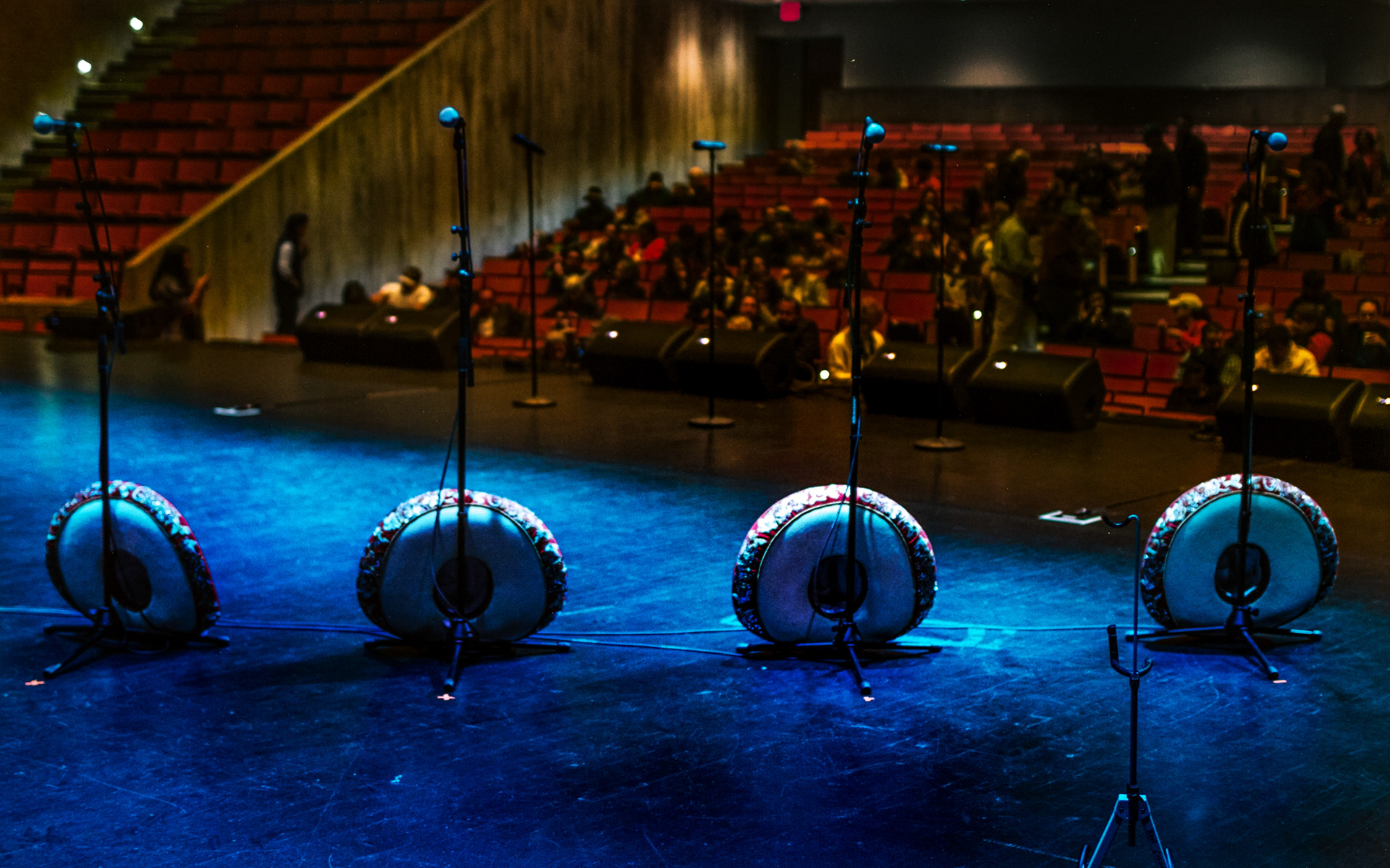 The hats of the Mariachi los Camperos, a Mariachi group from Los Angeles, at a concert in Queens. May 2017.