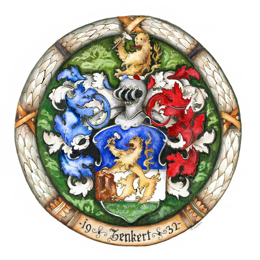family crest drawing