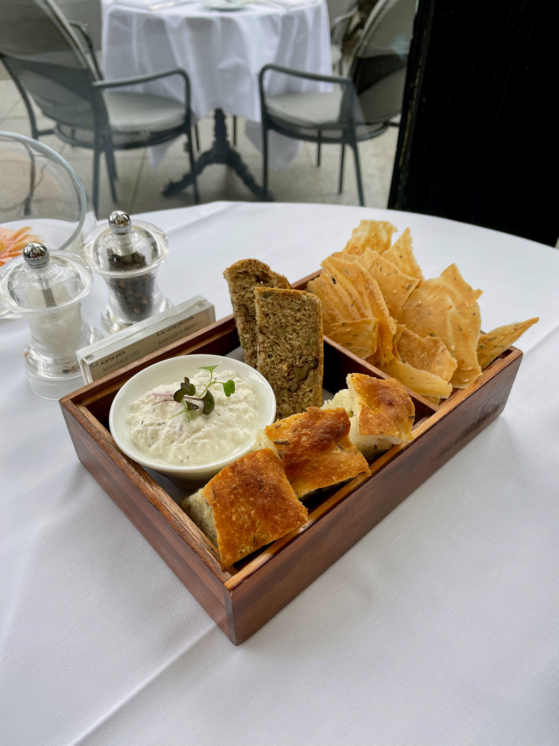 Bread basket at Le Bistro Esplanade