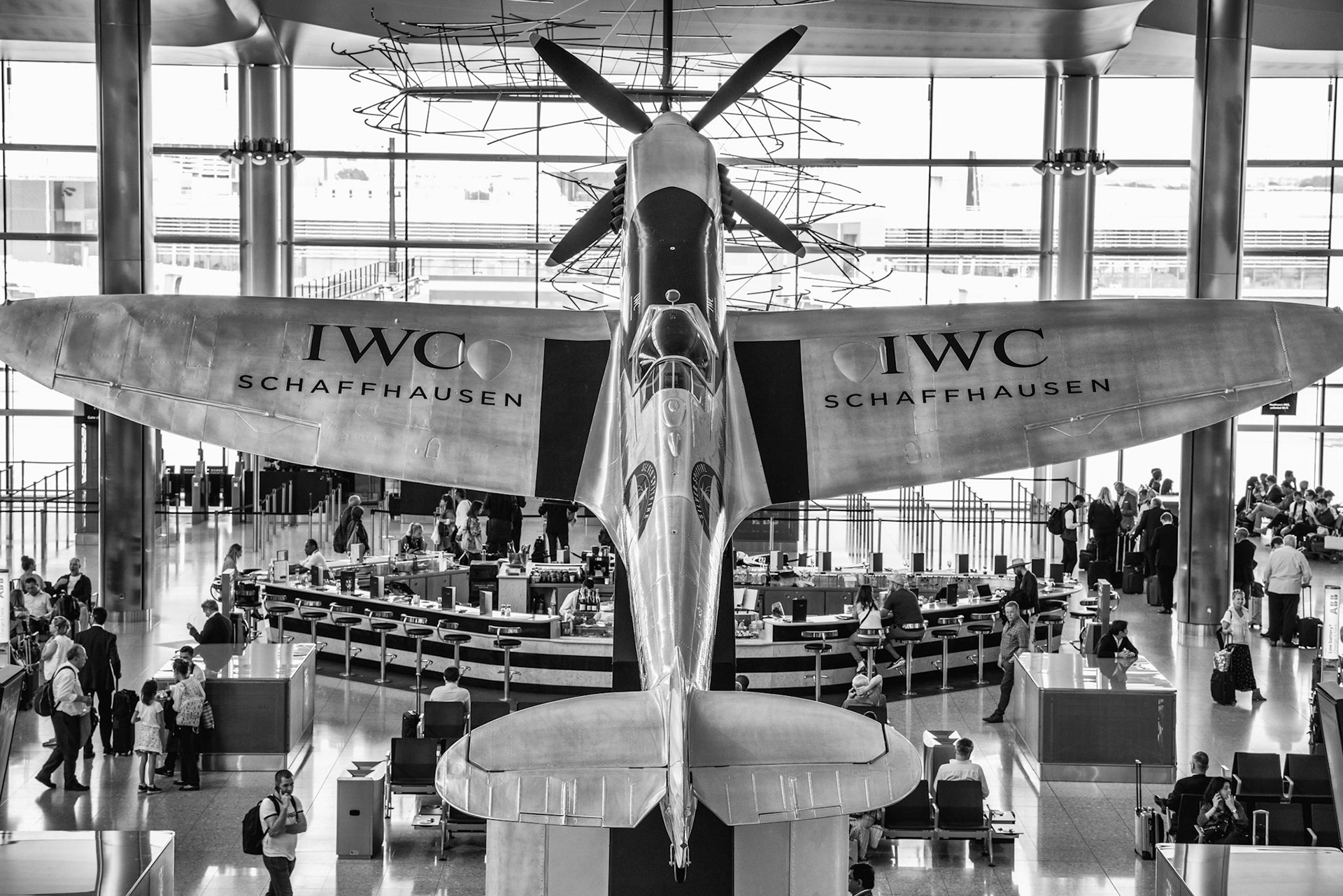 Not everyday you find a plane inside the airport