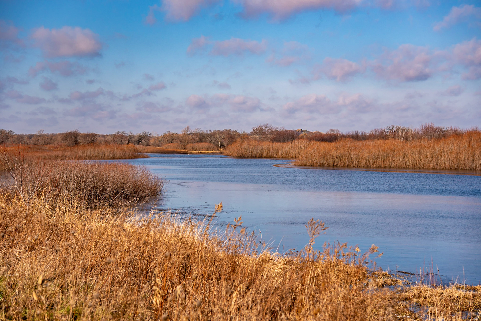 Fox River at hiway 50, Salem WI,  Dec 2019