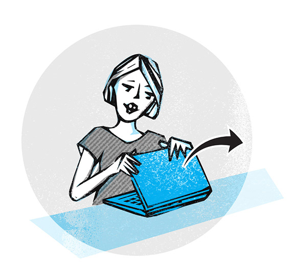 Opening a book