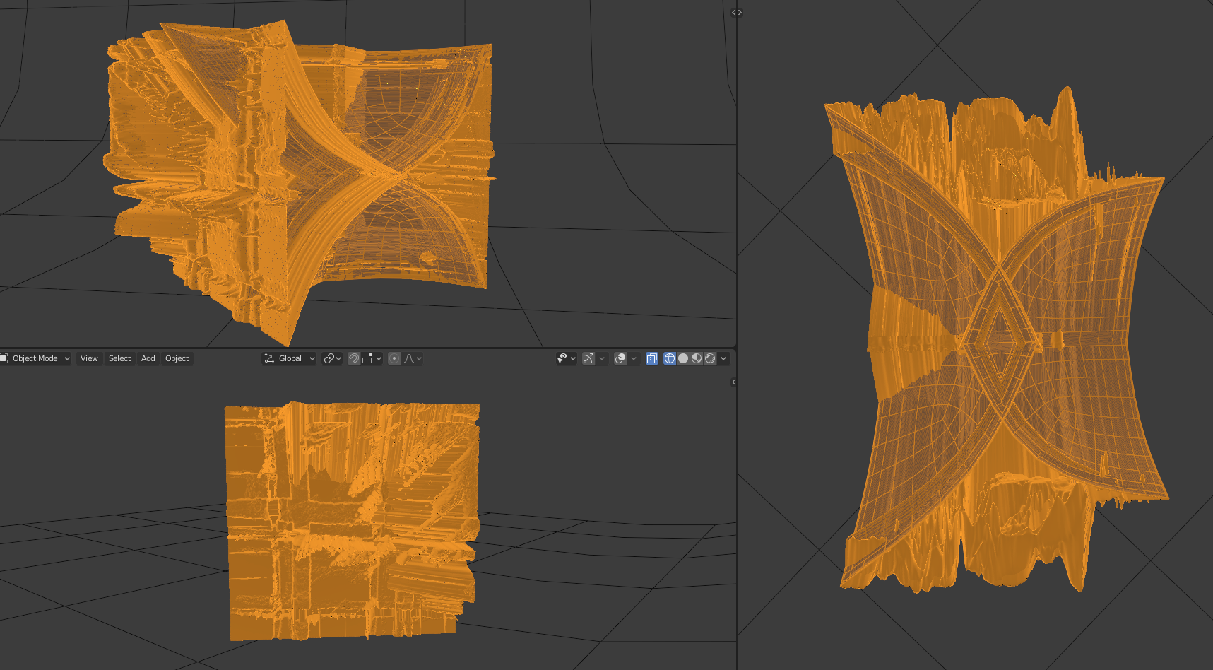 wireframe view