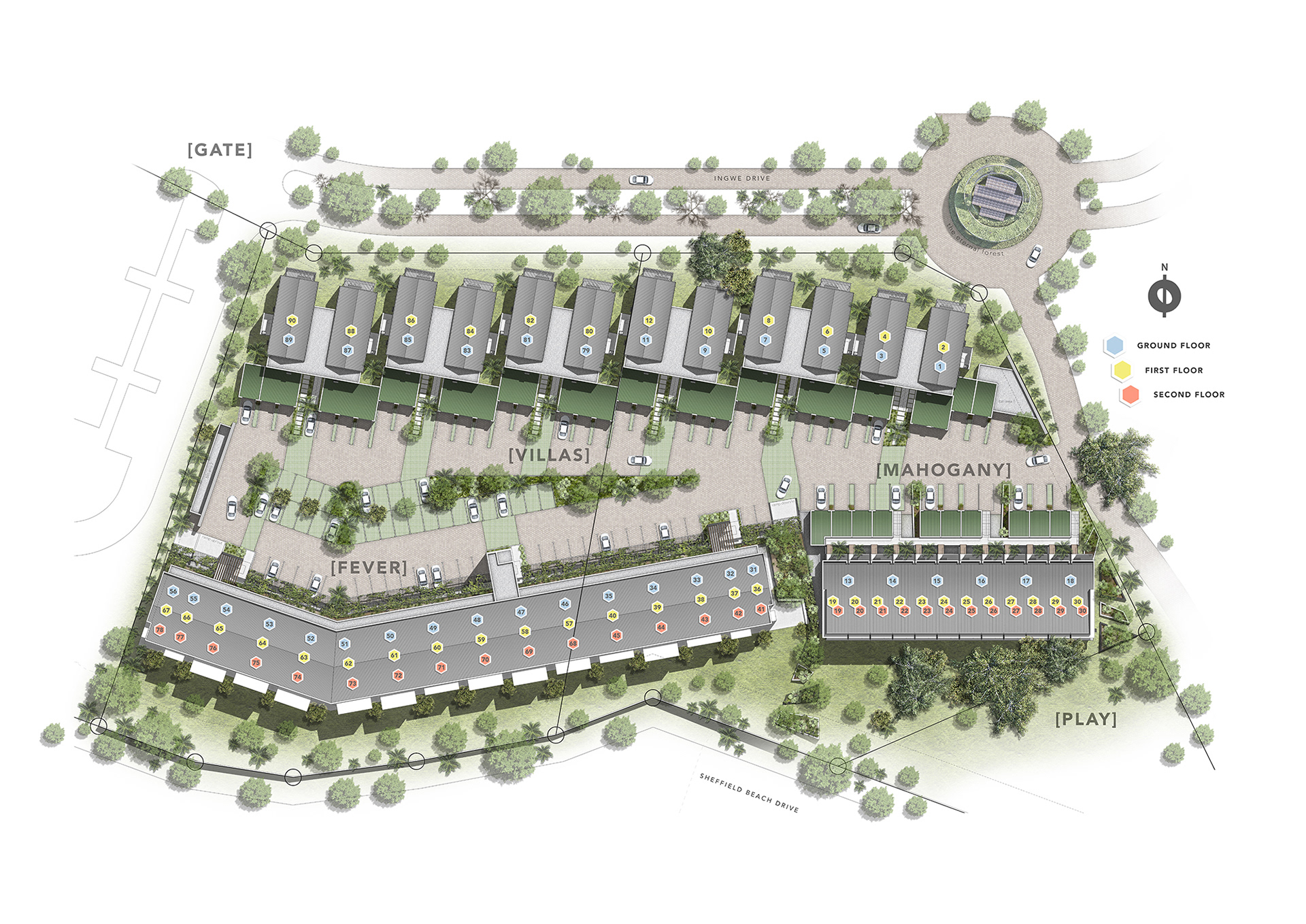 Elaleni, Lush site plan