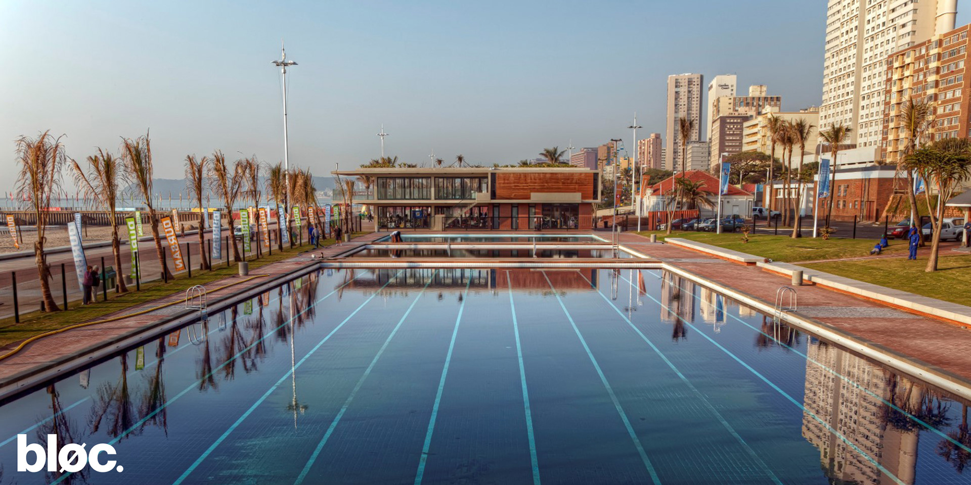 Double storey modern building on Durban's Beachfront promenade