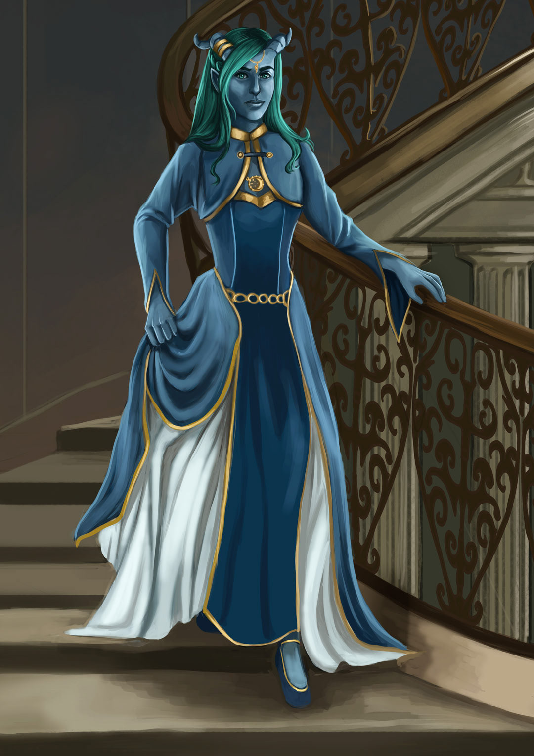 Tiefling Dame - DnD - Privat Auftrag