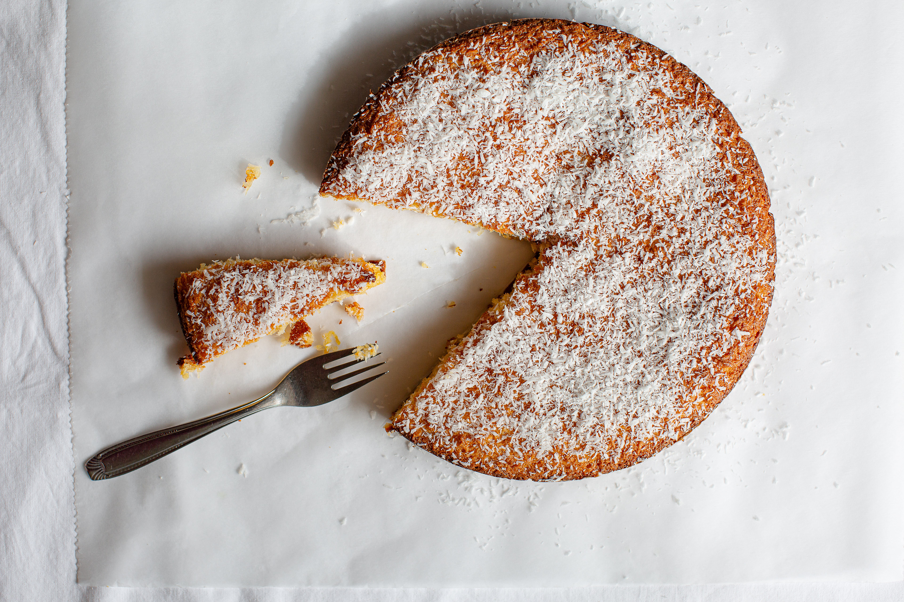 Bolo de chila com côco