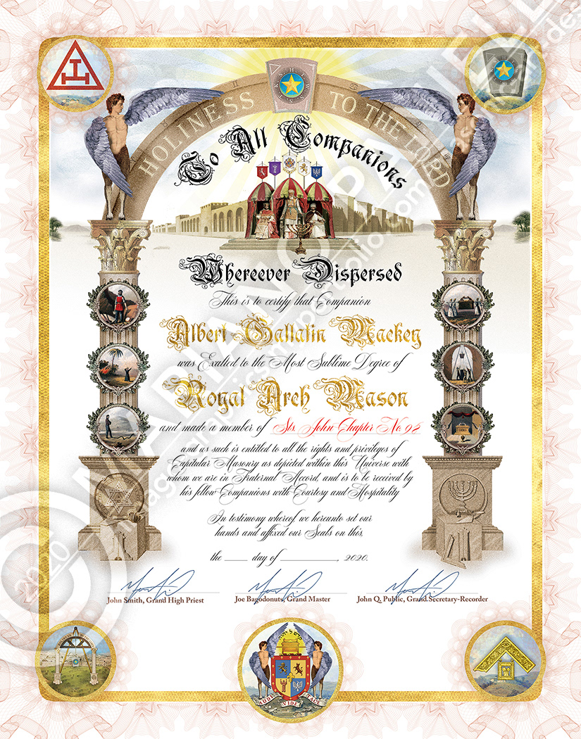 Royal Arch Certificate