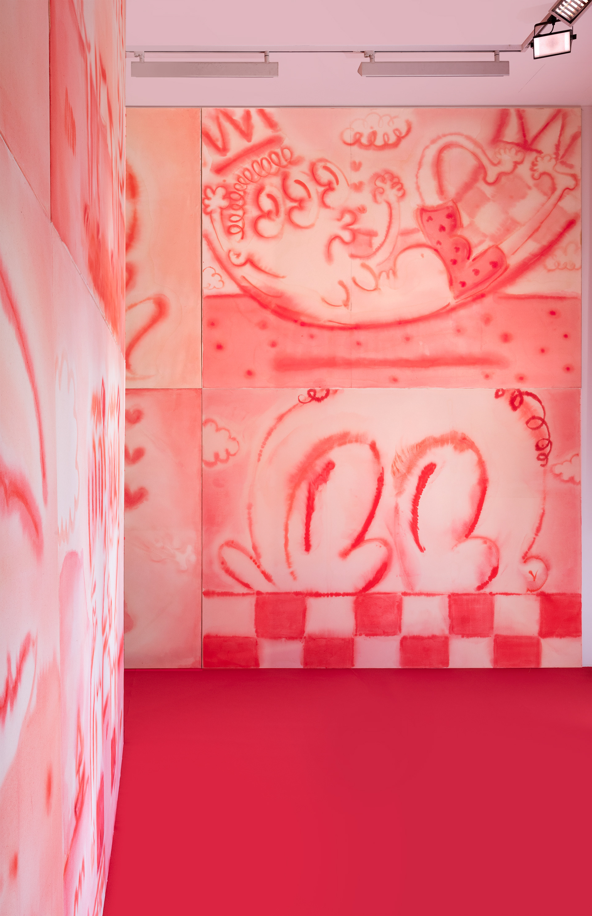 "Le Peep Show" Feinste Künstleraquarelle - 220 x 300 cm - Öl auf Leinwand © Foto: Frank Kleinbach