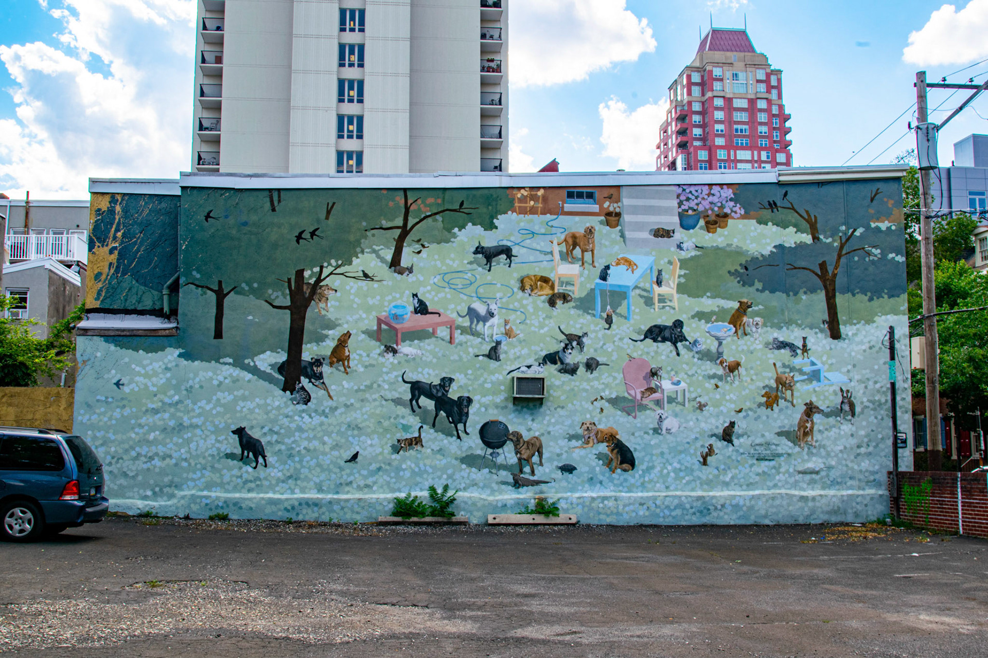 morris animal refuge mural