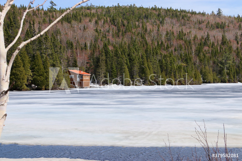 Lac télé dans la région de Tadoussac