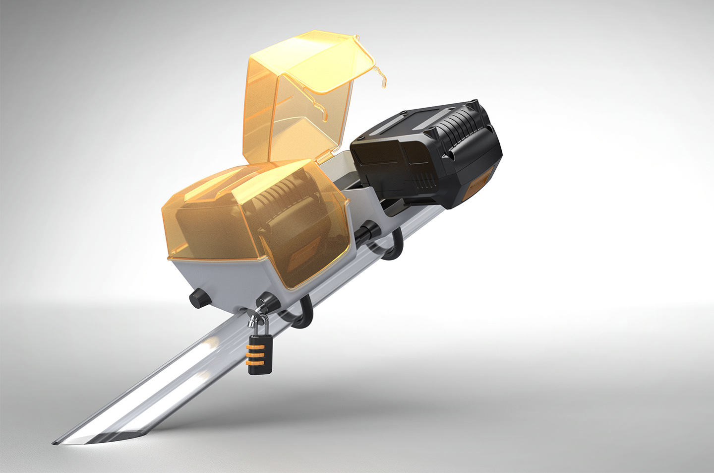 Rendering van de MAXX E-bike kit