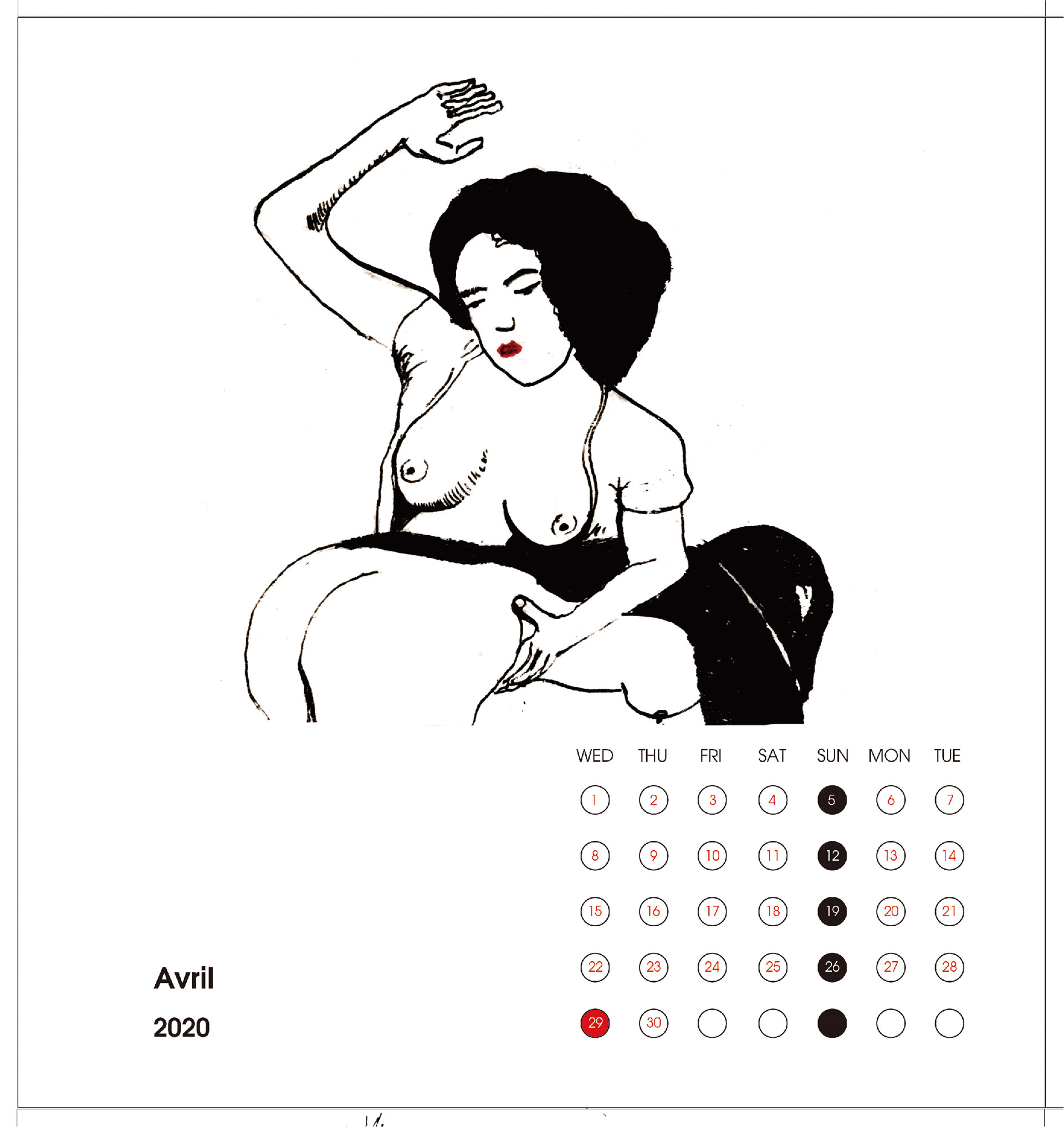 2020 calendar, April