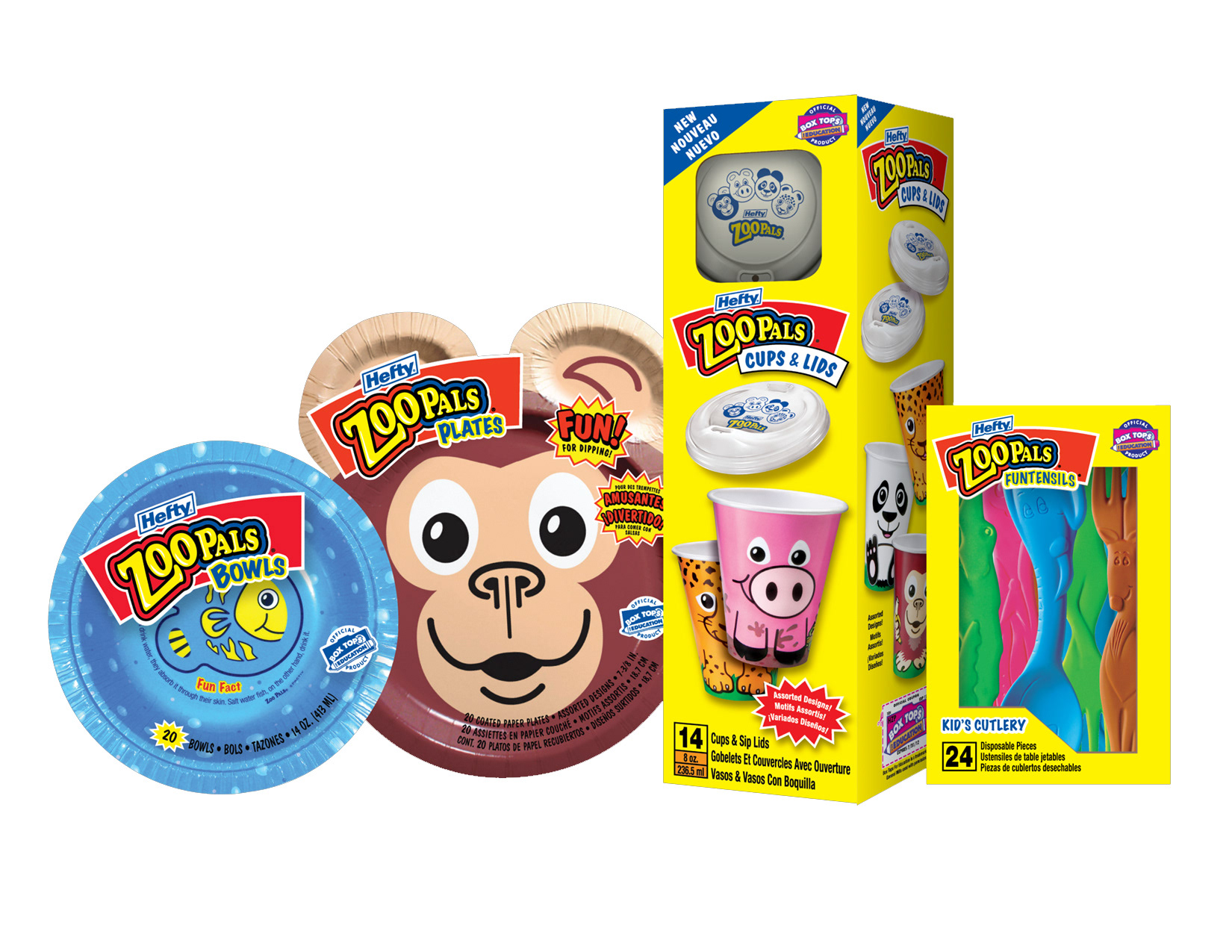 Hefty Zoo Pals Bowls