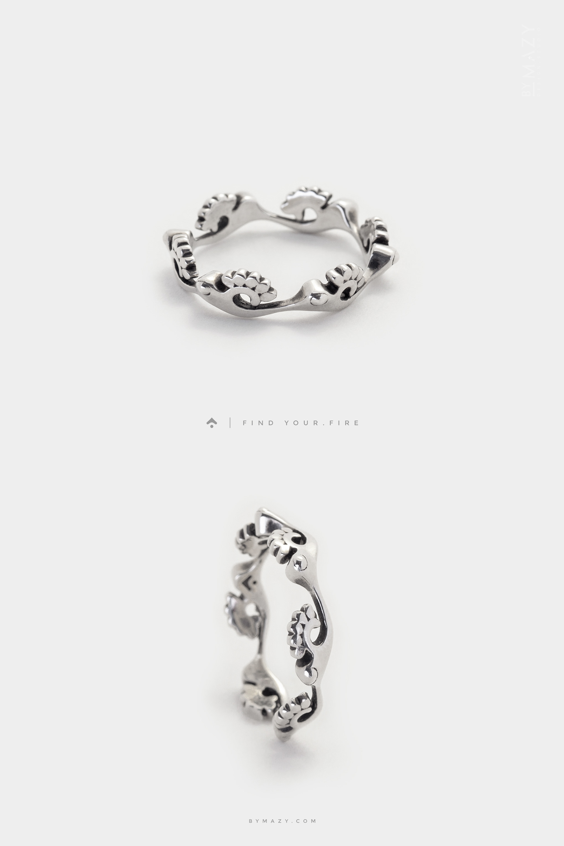 organic shape, dainty ring, minimalist ring, unique jewellery, leaves ring, stacking rings