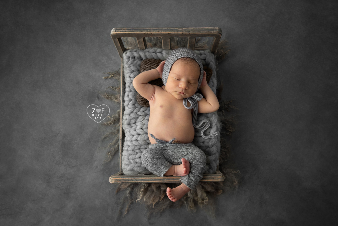 NYC Newborn Photographer Photography Studio Westchester New York City ~ Zoe Hiigli Studio ~ Gabriel 6 days Old