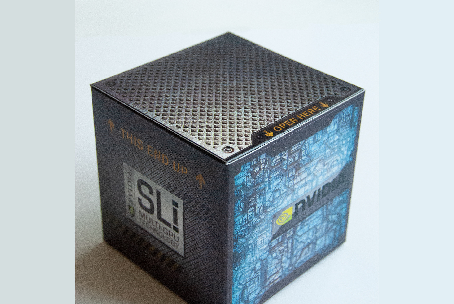 nvidia promo carton design - textured ink