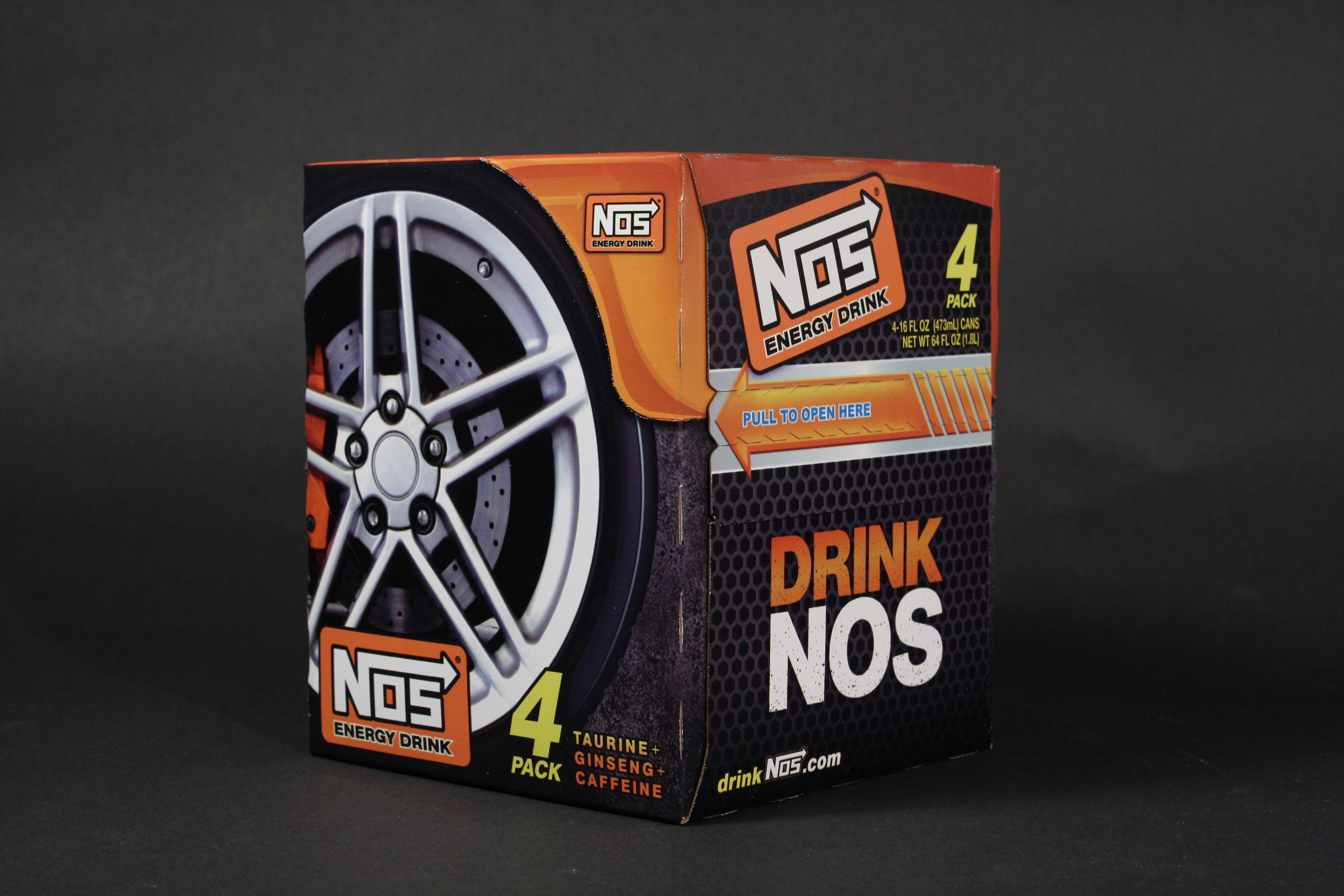 NOS Energy Sportscar Carton