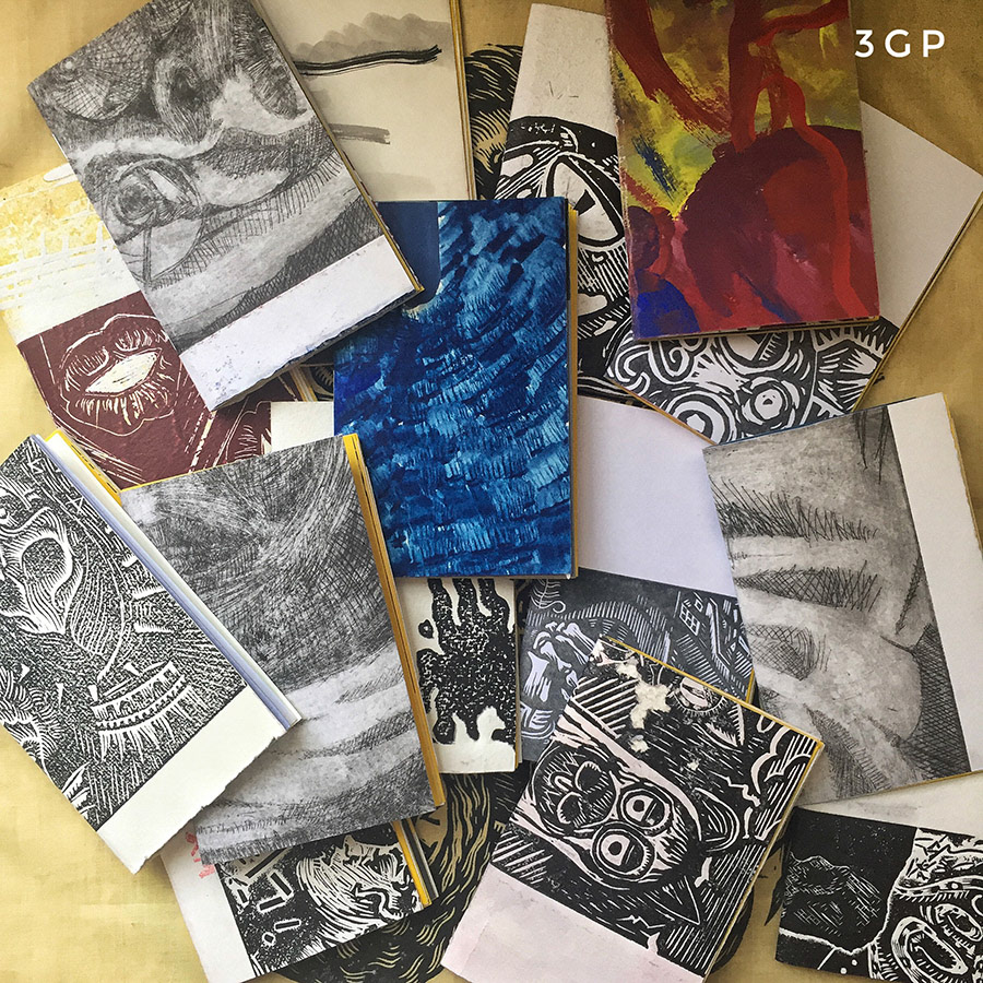 Libretas hechas con pruebas de impresión.