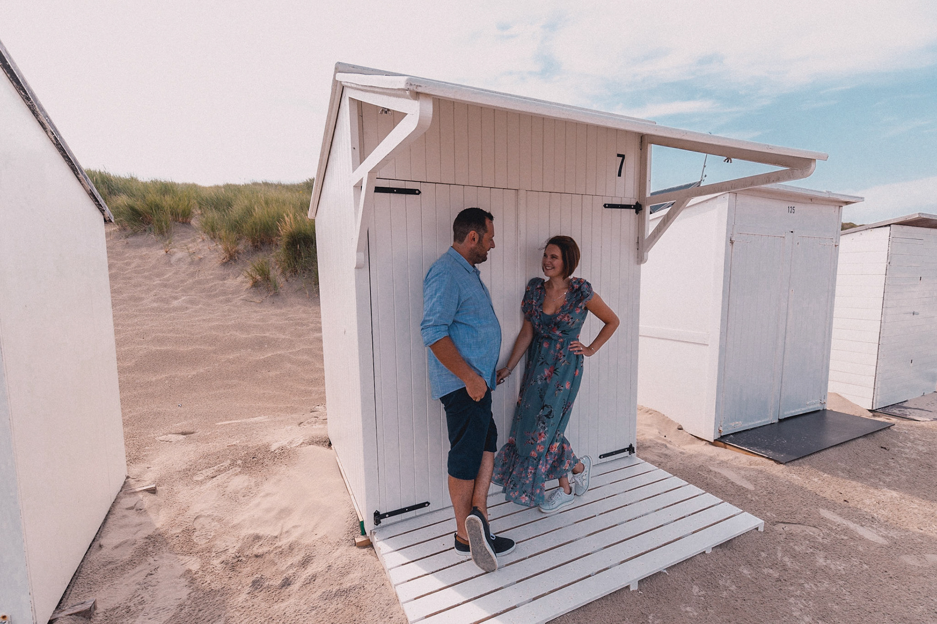 fotoshoot op het strand
