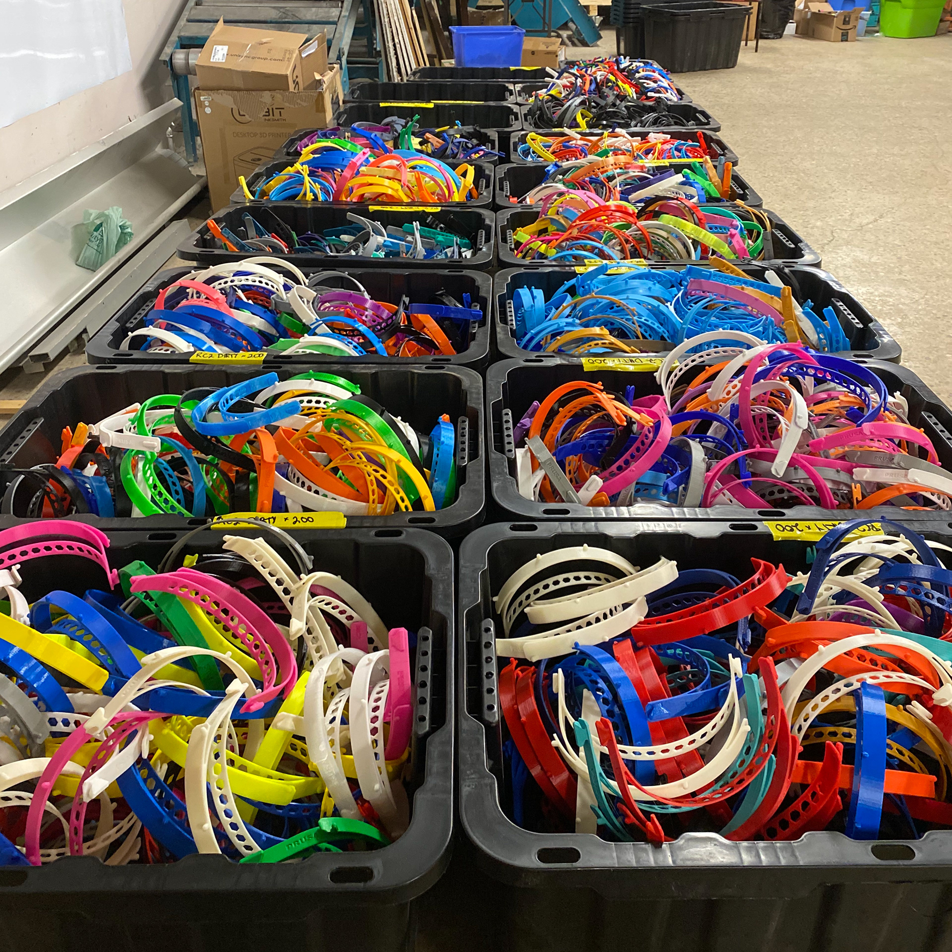 Sorting 3,333 shields!