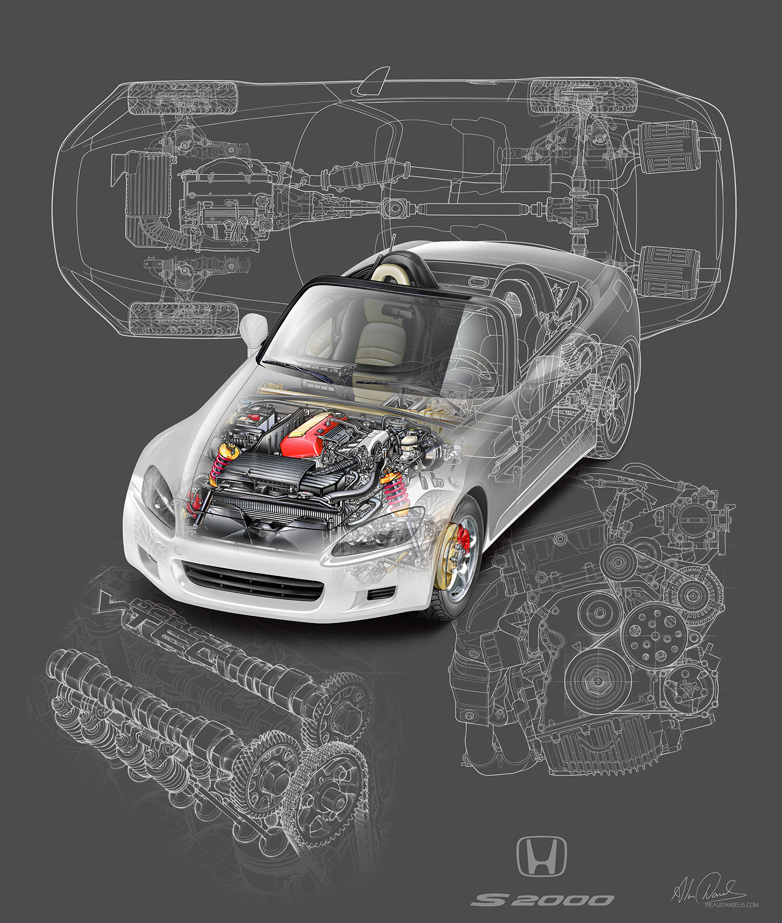Honda S2000 Grand Prix White.