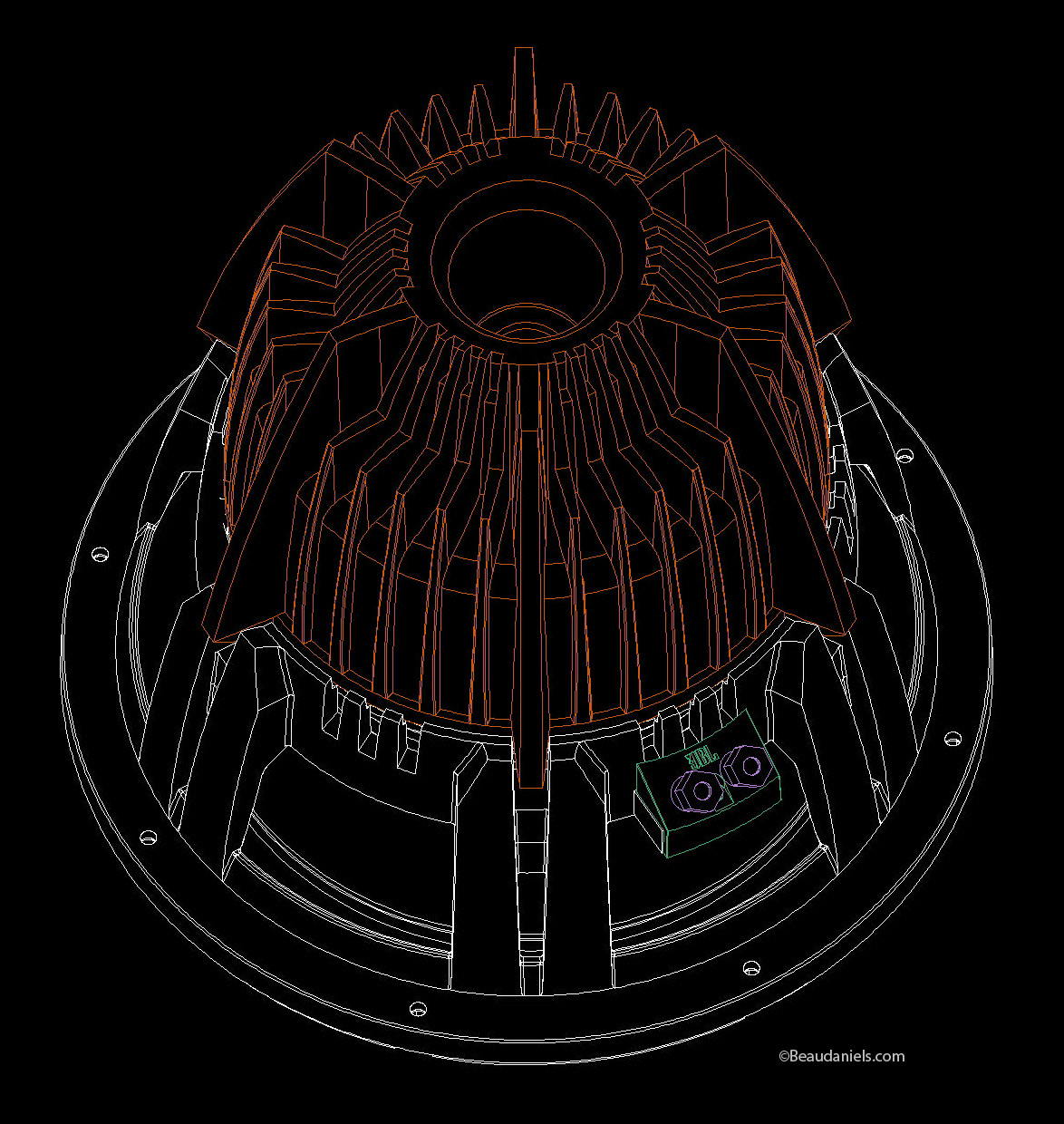 Line art JBL illustration