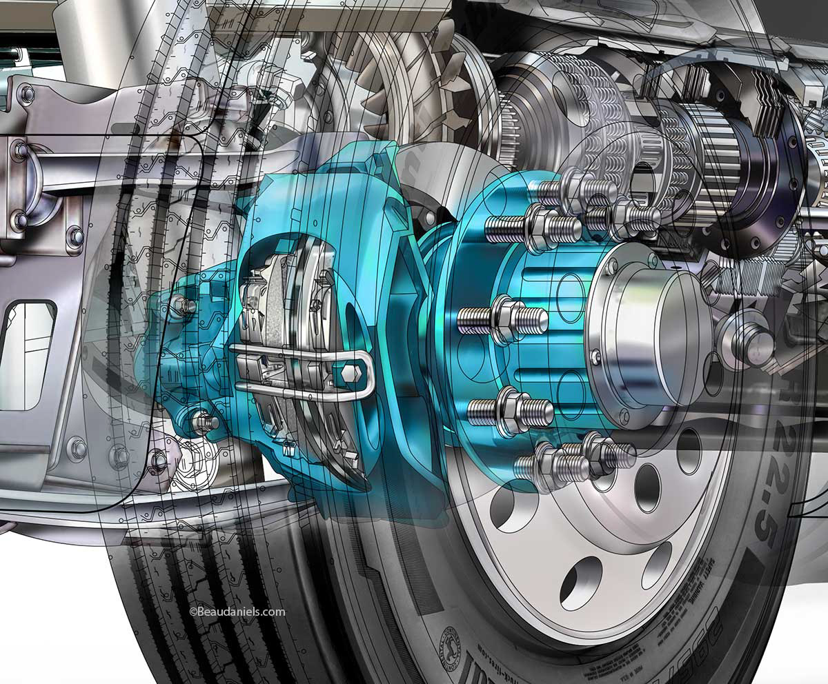 Front hub, "wheel end"