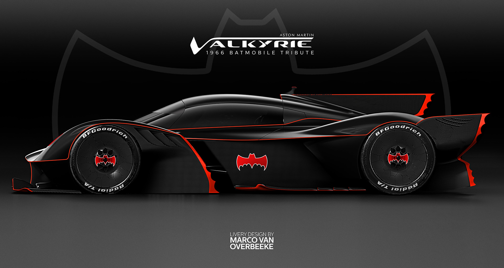 Marco van Overbeeke | freelance automotive designer - Aston Martin Valkyrie  AMR Pro | 1966 Batmobile Tribute