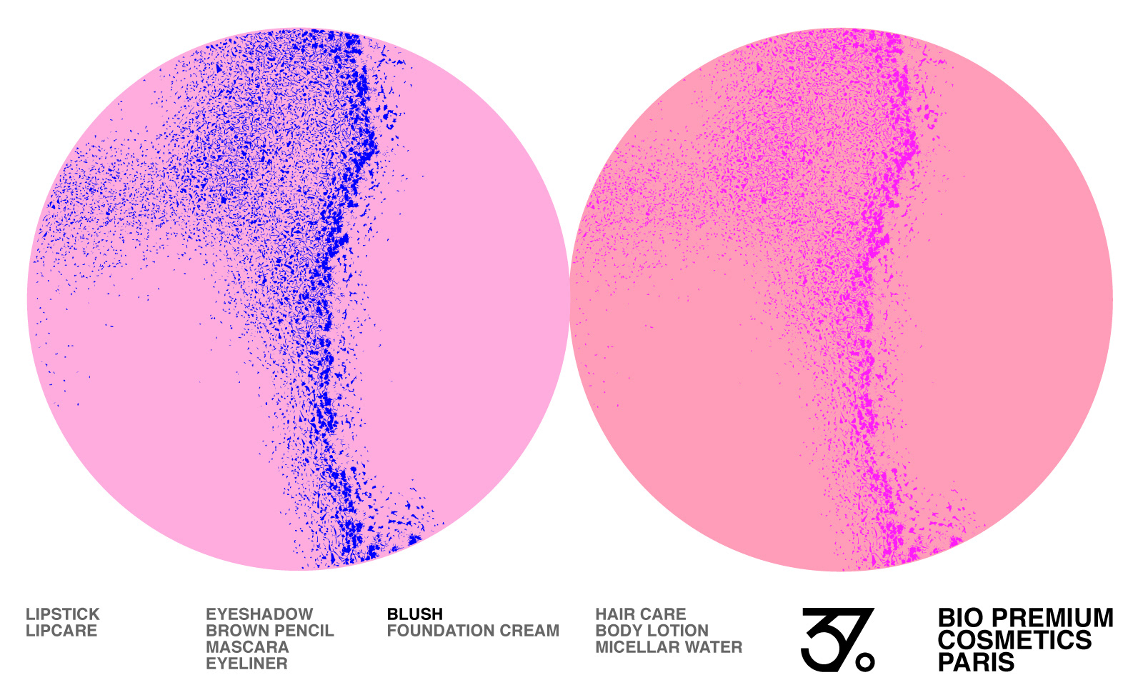 Brand identity for a bio premium cosmetics