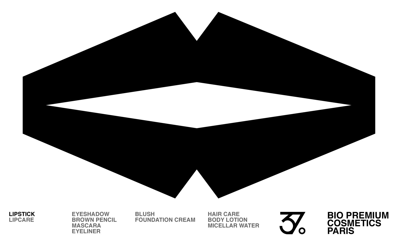 Logotype, sign created for a brand cosmetics