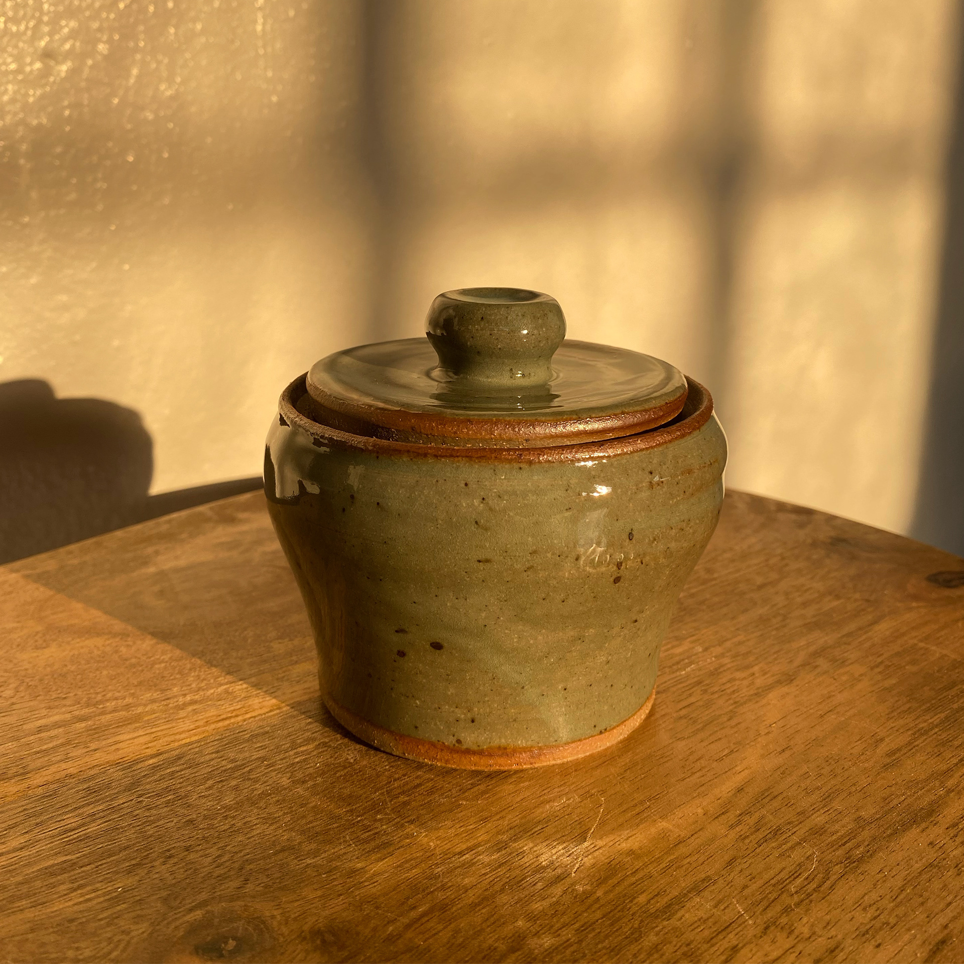 Lidded Jar in Celadon