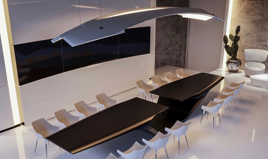 view conference room from above