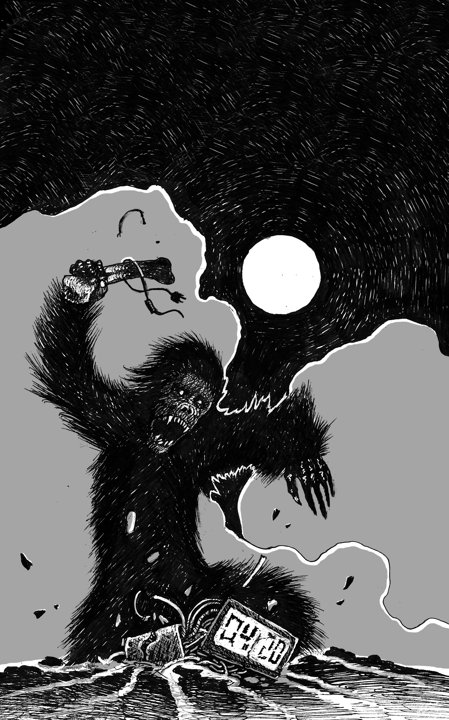 Ink on paper & photoshop