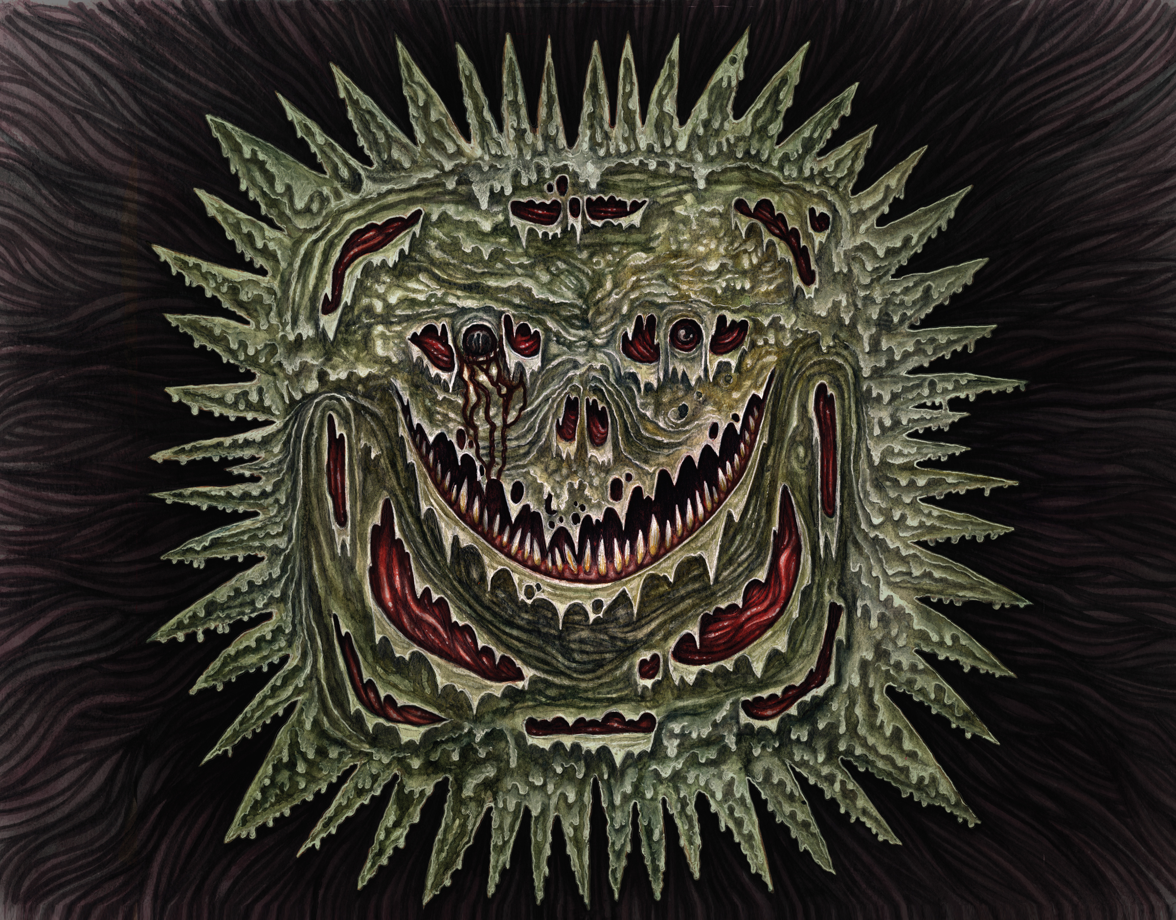 Pencil, promarkers & watercolour on paper