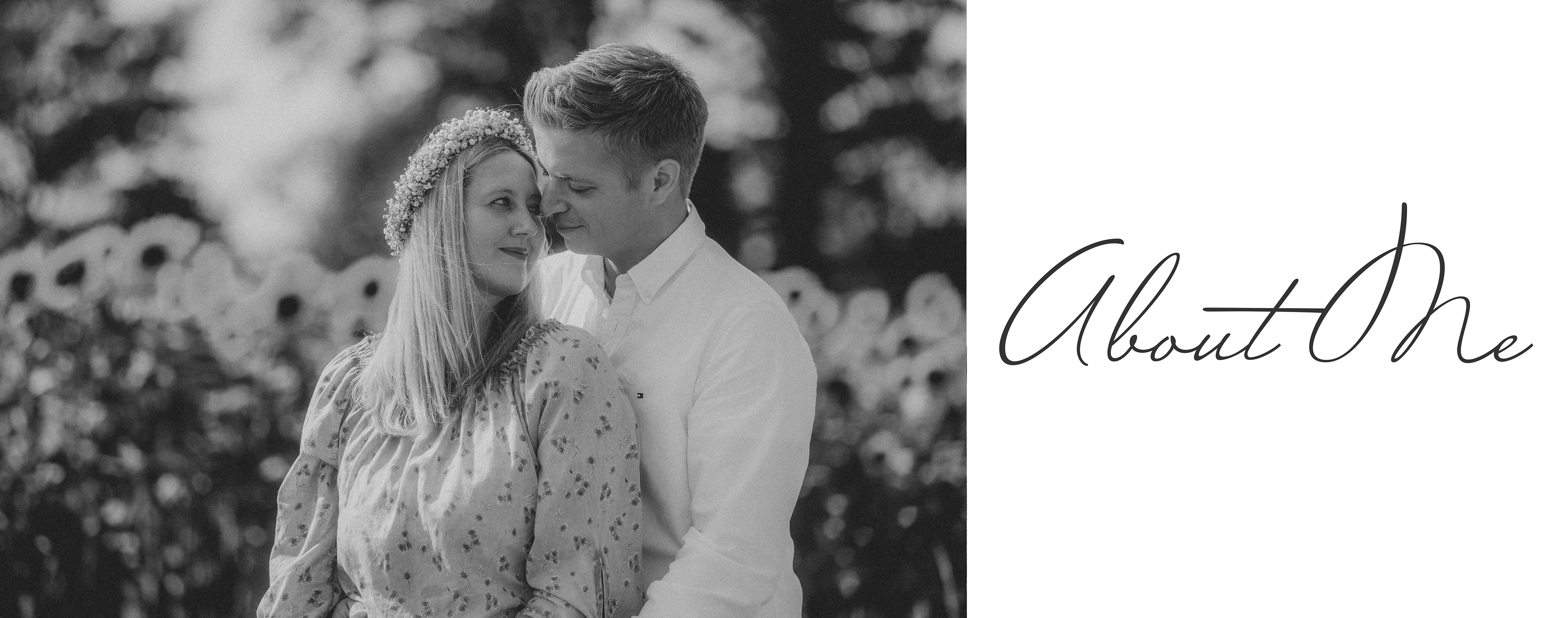 Hochzeitsfotograf Kevin Behn mit Frau. Link zur über mich Seite. Hochzeitsfotos