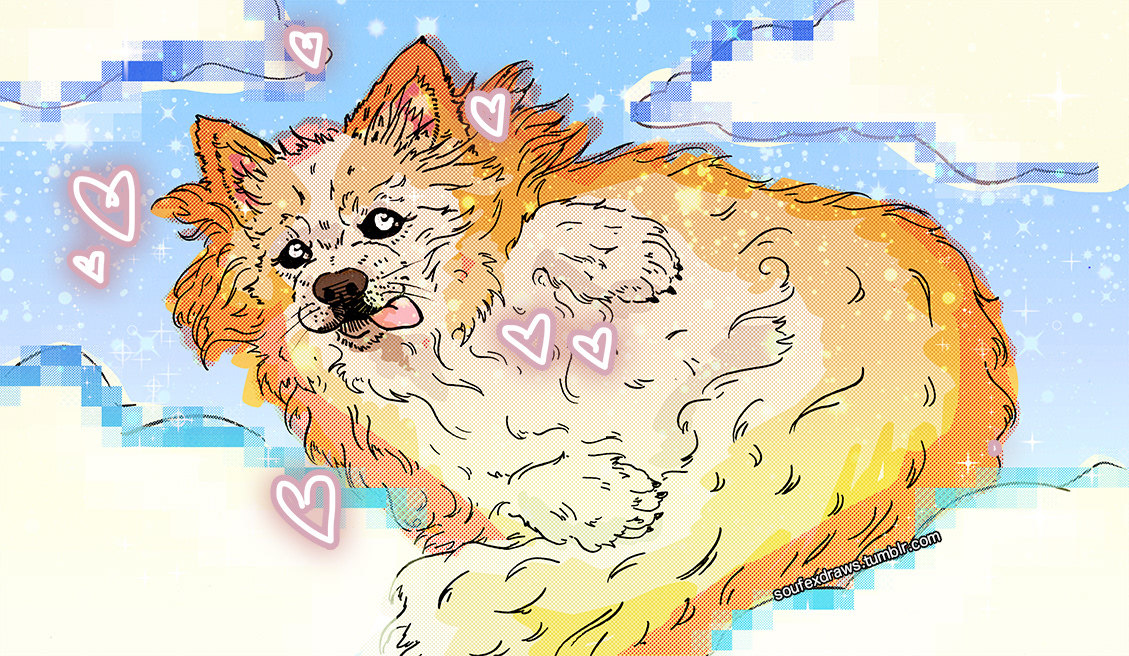 illustration for "we love charli" artbook