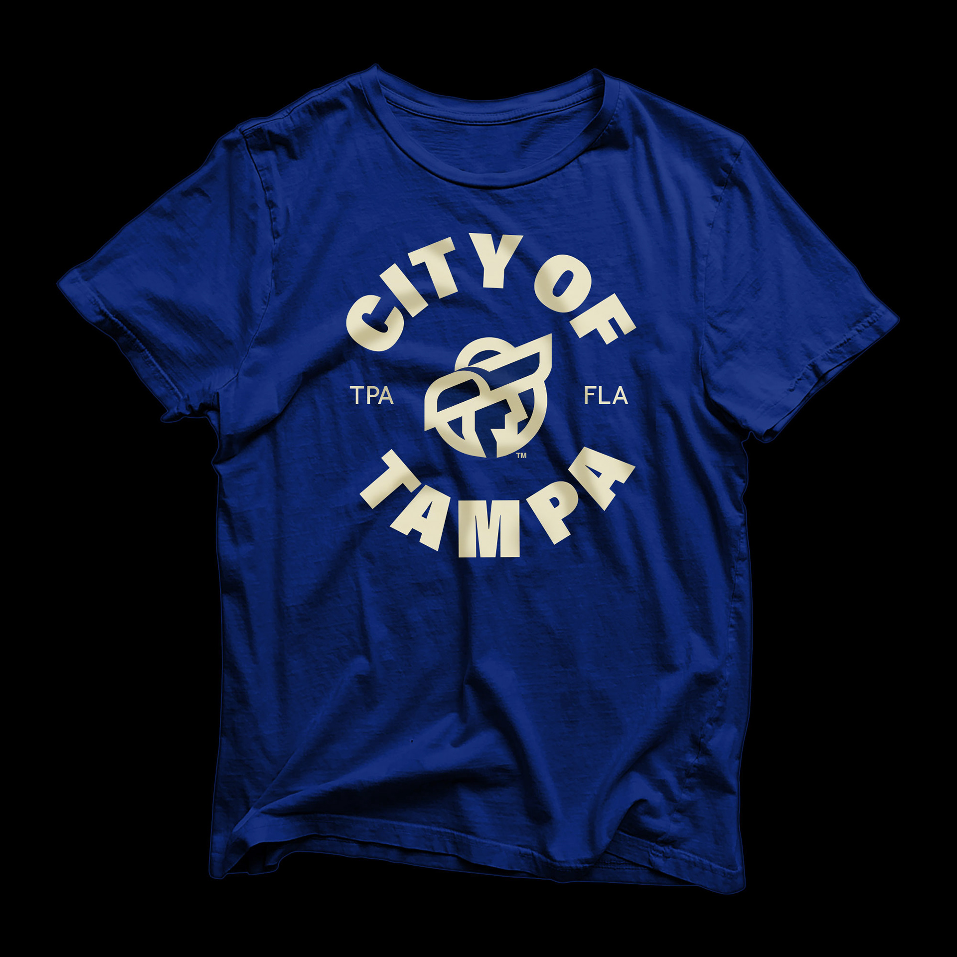 One Color Tee Displaying the Logo Badge