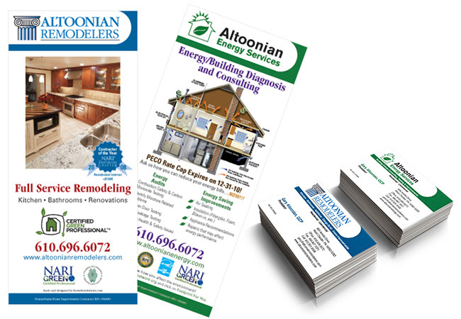 Building Contractor Rack Cards and Business Cards