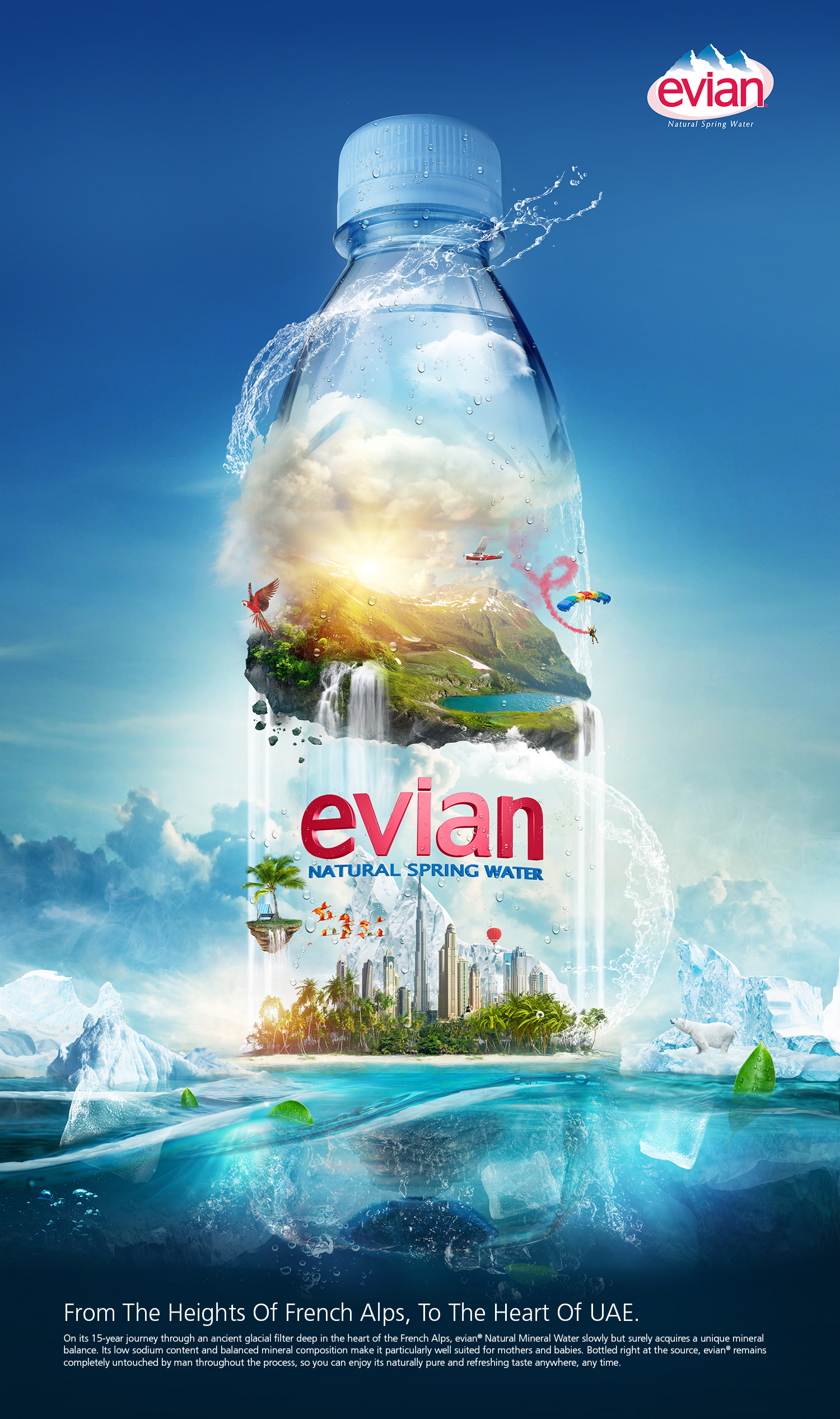 ICON Advertising - EVIAN Natural Spring Water