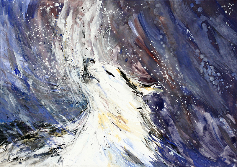 Howling wolf