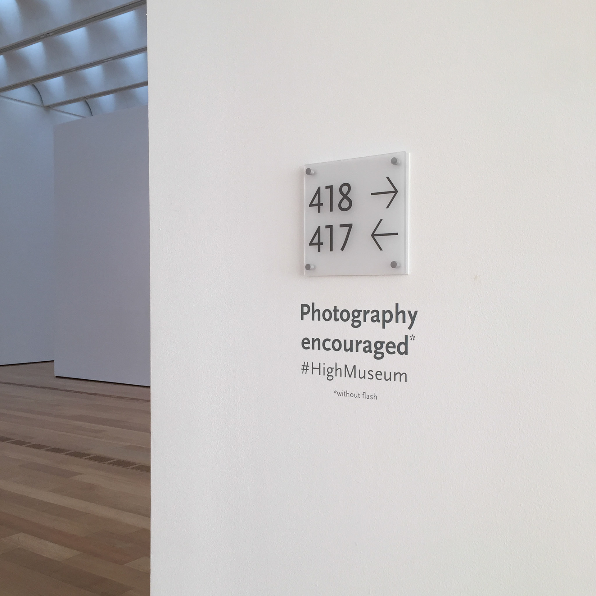 Photography Encouraged, High Museum of Art Atlanta GA