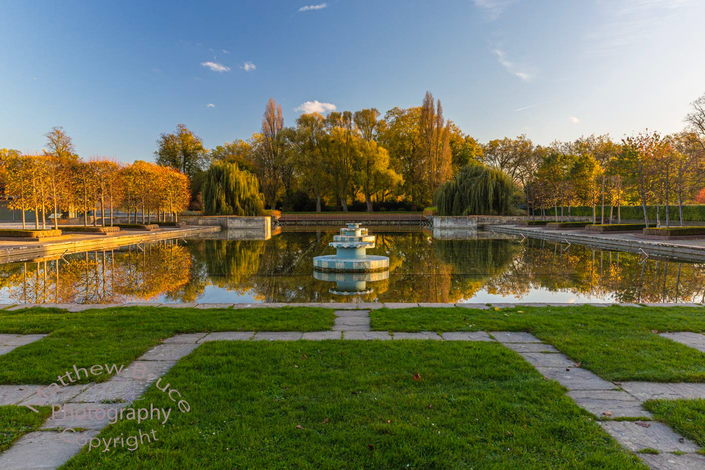 Fountains in Battersea Park, originally created for the Festival of Britain in 1951