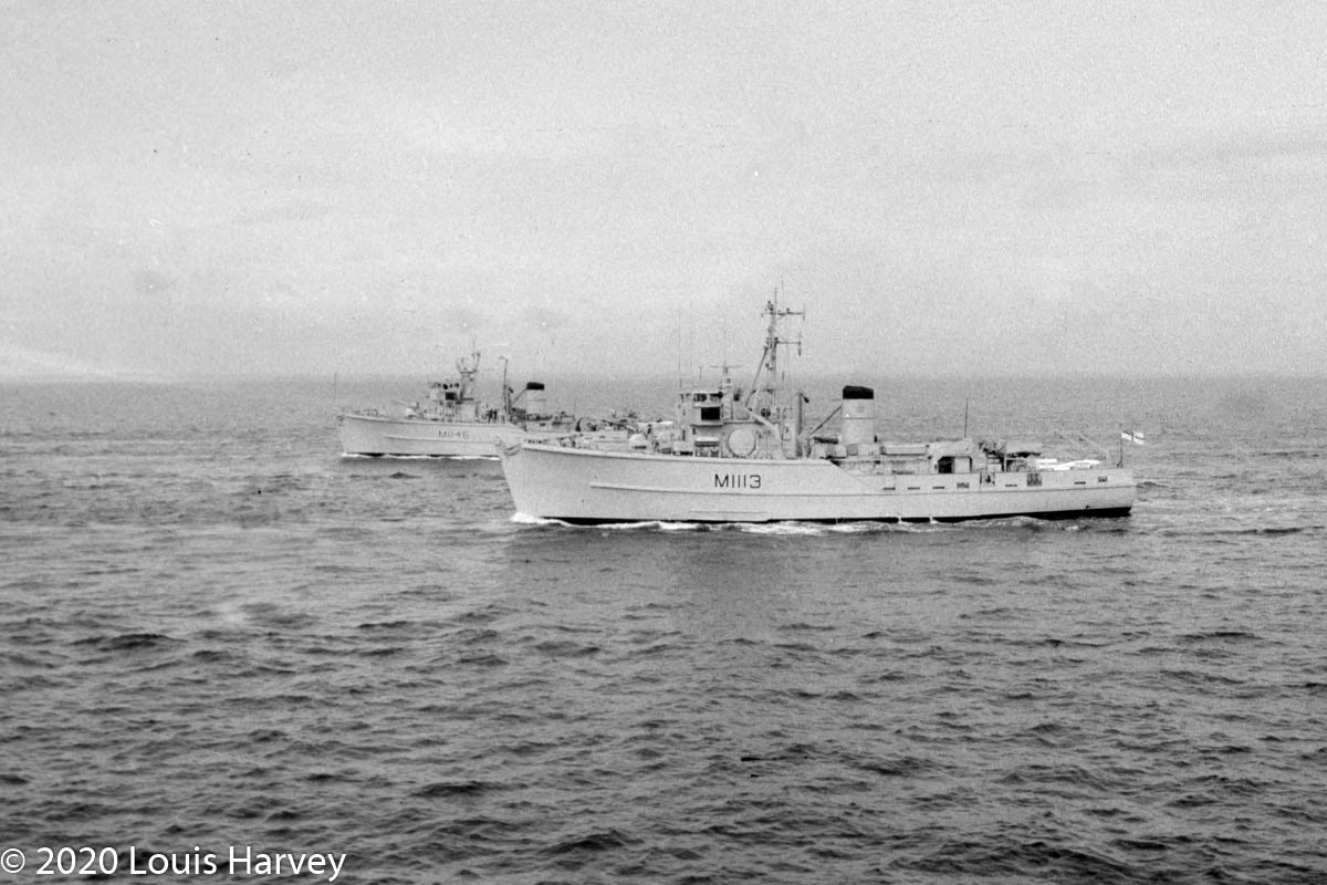 Louis Harvey - My Portfolio - Minesweepers at Sea - 1985